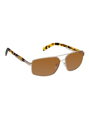 David Blake Brown Rectangular Polarized Uv Protected Sunglass - 15418799 - Standard Image - 2
