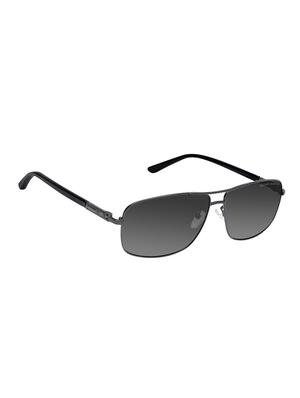 David Blake Grey Rectangular Gradient Polarized Uv Protected Sunglass - 15418822 - Standard Image - 2