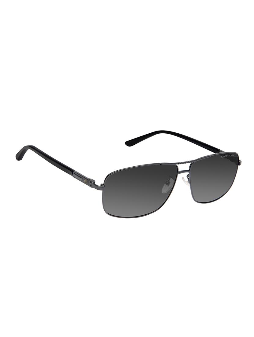 David Blake Grey Rectangular Gradient Polarized Uv Protected Sunglass - 15418822 - Zoom Image - 2