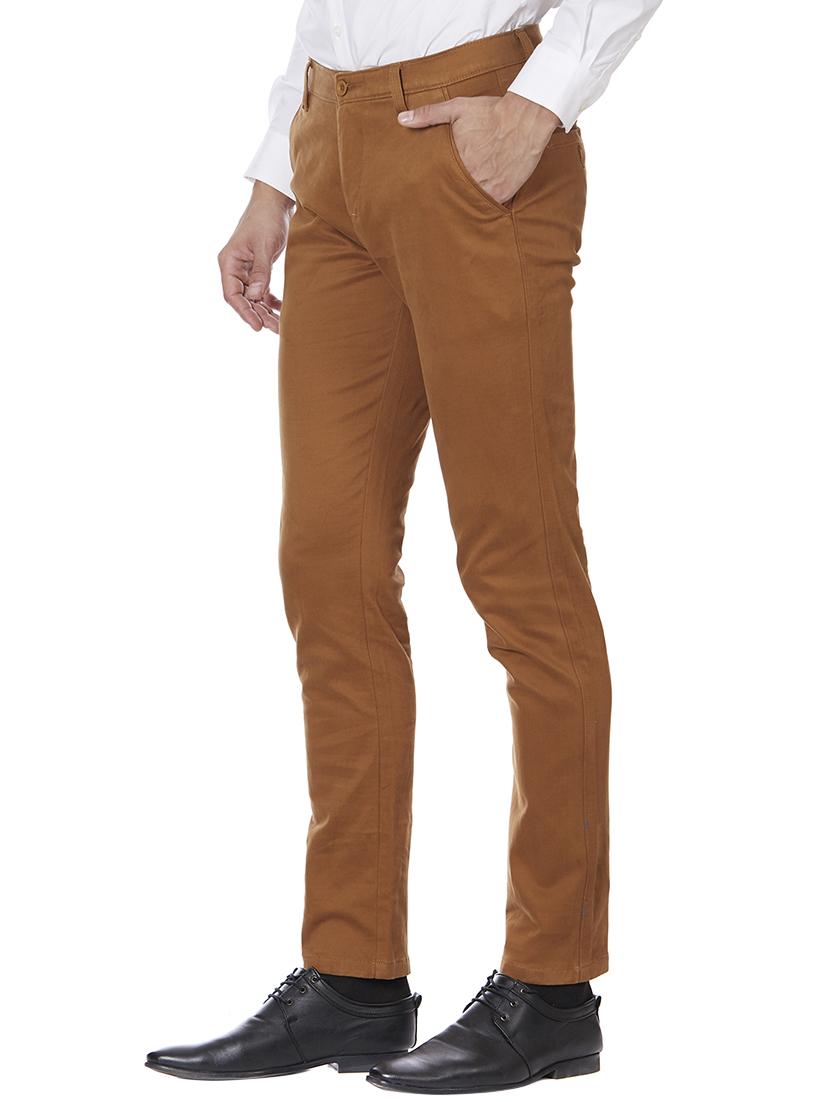 brown cotton chinos - 15418908 - Zoom Image - 2