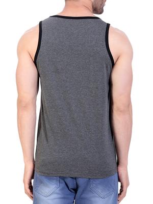 grey cotton blend vest - 15419035 - Standard Image - 2