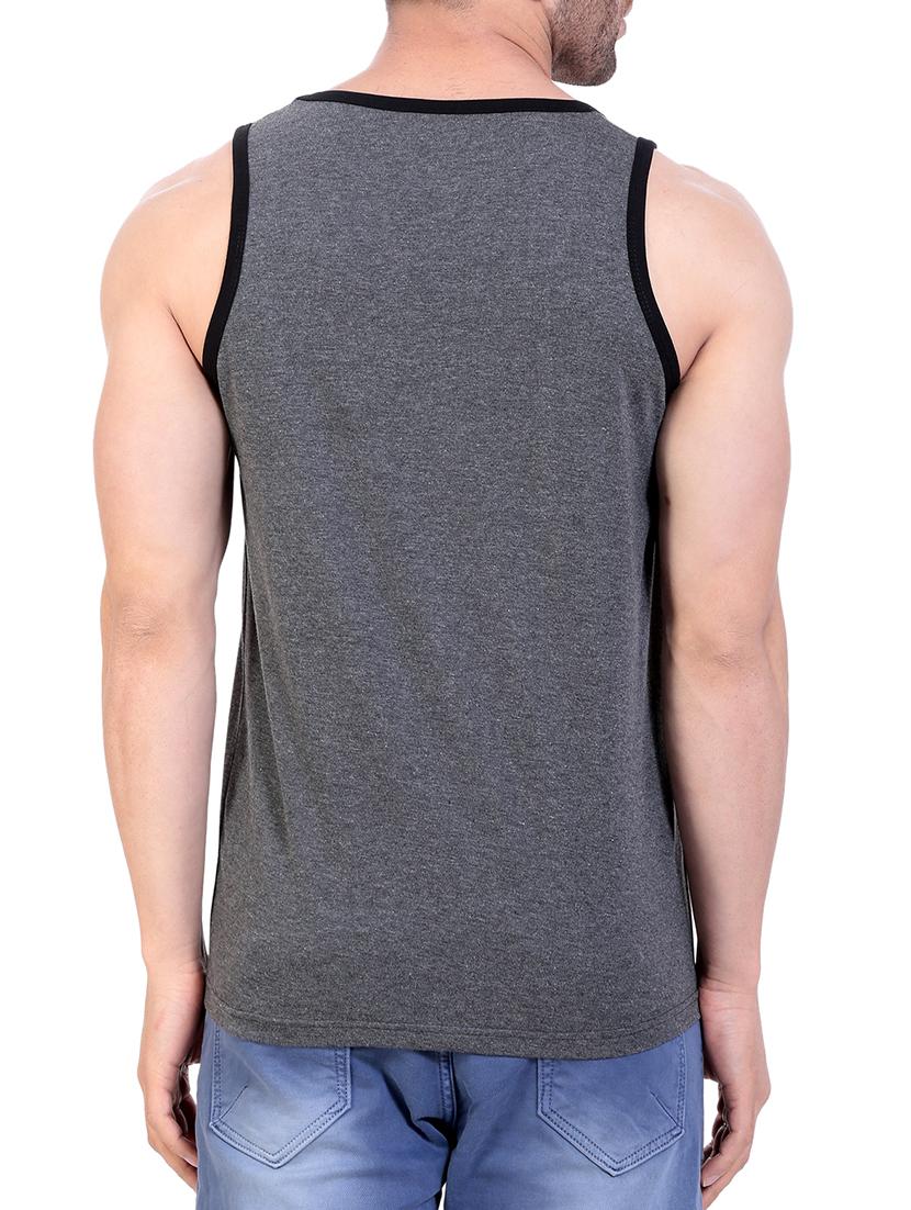 grey cotton blend vest - 15419035 - Zoom Image - 2