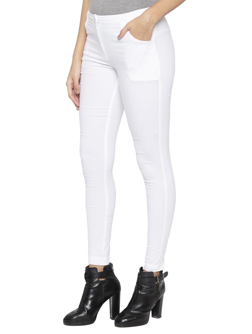 mid waist flat front trouser - 15419115 - Zoom Image - 2
