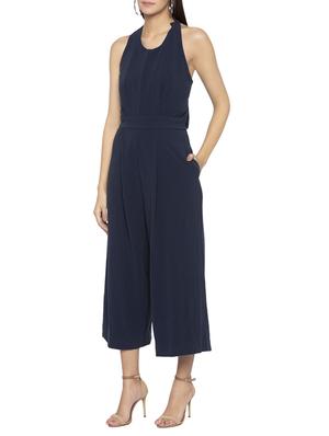 Halter neck 3/4th jumpsuit - 15419152 - Standard Image - 2