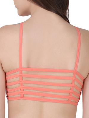 multi strap solid bra - 15419819 - Standard Image - 2