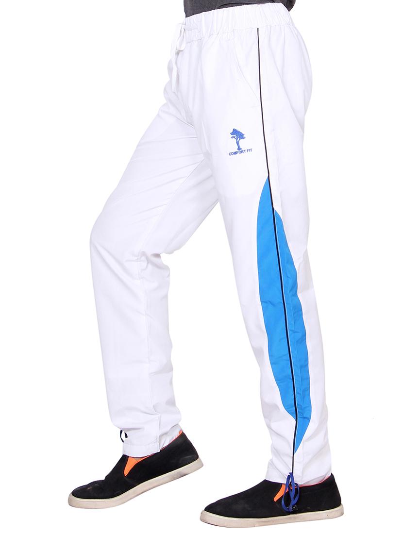 white polyester track pant - 15420201 - Zoom Image - 2