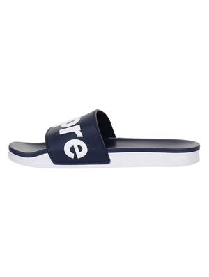 blue slip on flip flops - 15420348 - Standard Image - 2