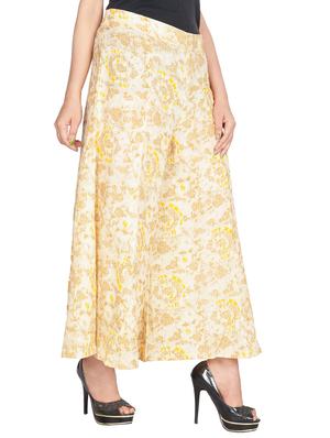 Printed flared palazzo - 15420358 - Standard Image - 2