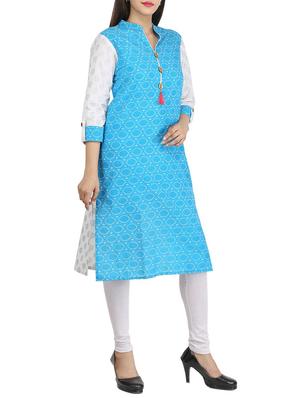 Straight tassels kurta - 15420408 - Standard Image - 2