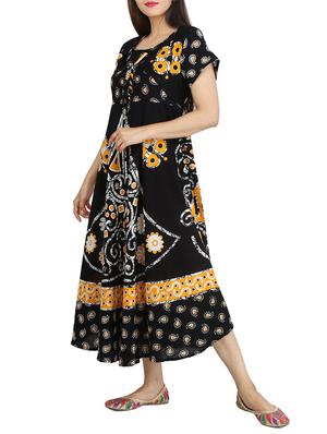 a-line pockets printed kurta - 15420416 - Standard Image - 2