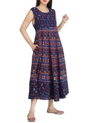 a-line printed kurta - 15420421 - Standard Image - 2