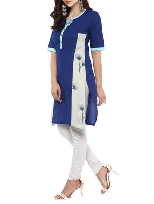 straight printed kurta - 15420510 - Standard Image - 2