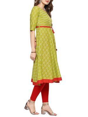 a-line printed kurta - 15420513 - Standard Image - 2