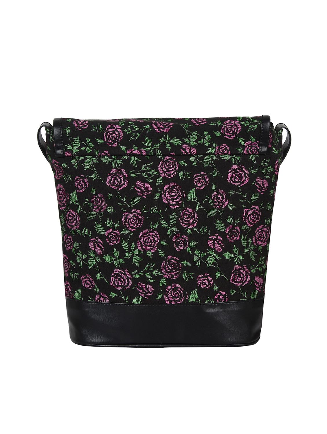 black canvas regular sling bag - 15421003 - Zoom Image - 2