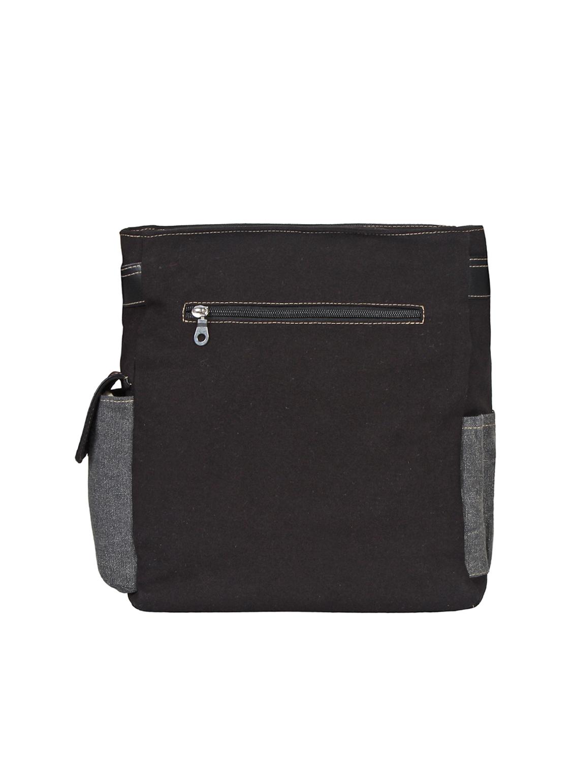 grey canvas regular sling bag - 15421010 - Zoom Image - 2