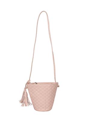 pink leatherette (pu) regular sling bag - 15421020 - Standard Image - 5