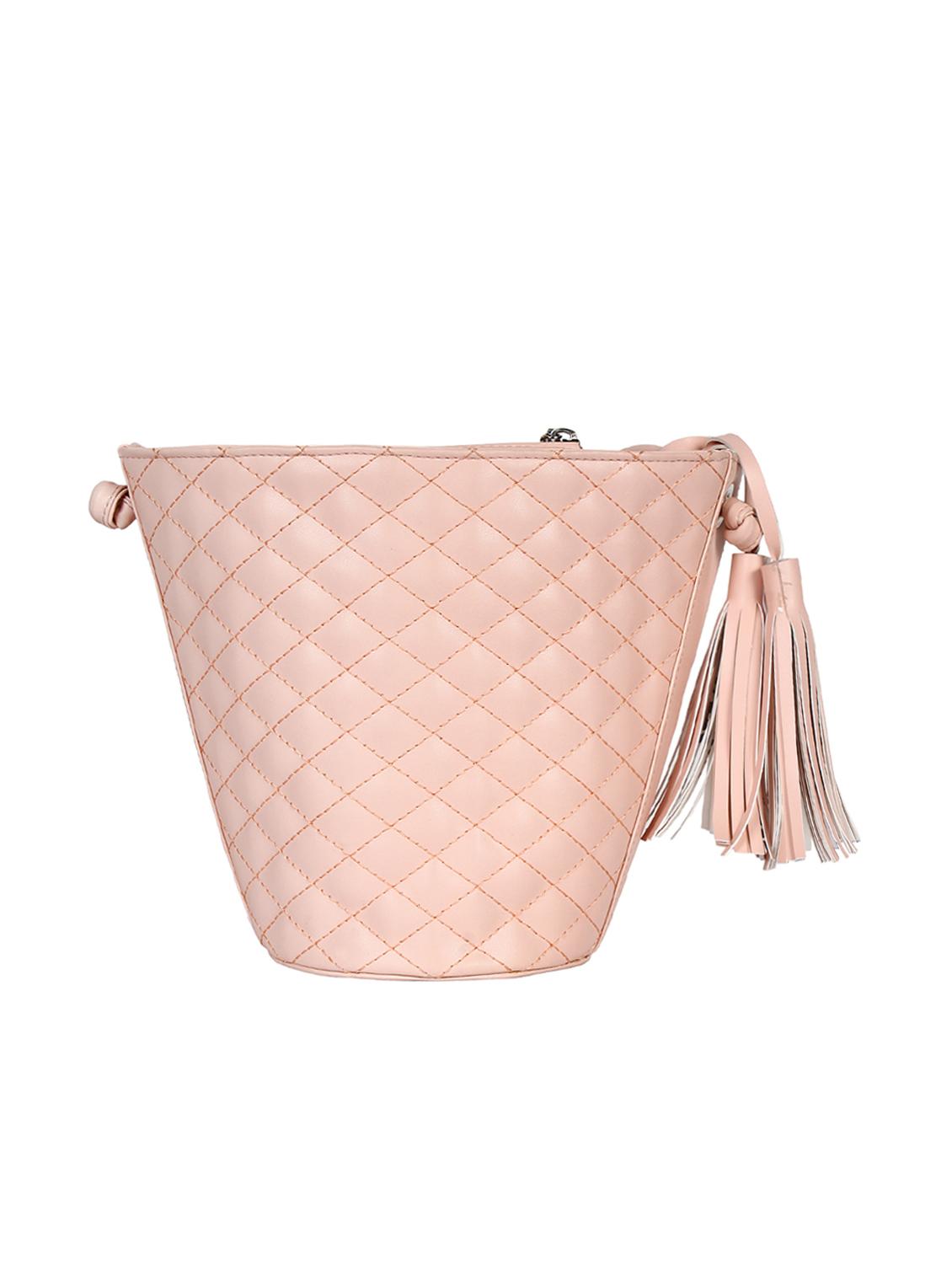 pink leatherette (pu) regular sling bag - 15421020 - Zoom Image - 2