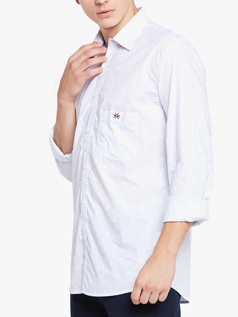 white cotton casual shirt - 15421715 - Zoom Image - 2