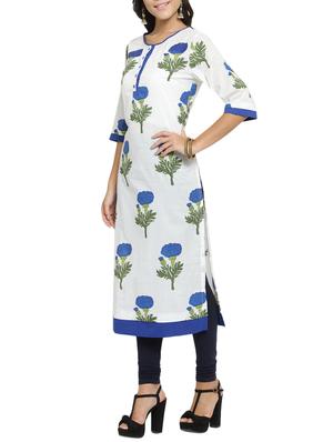 straight printed kurta - 15421760 - Standard Image - 2