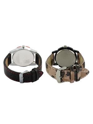volga vl42lr03 round dial analog watch combo - 15423900 - Standard Image - 2