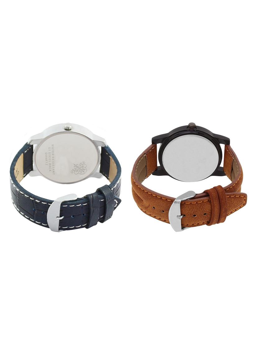 volga vl11lr04 round dial analog watch combo - 15423904 - Zoom Image - 2