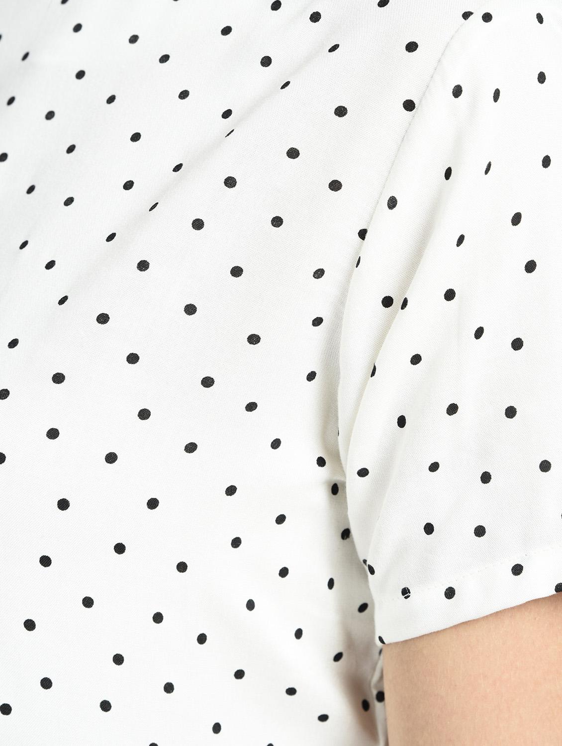 polka dotted asymmetric flared top - 15426414 - Zoom Image - 5