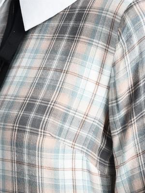 tie-up detail checkered dress - 15426415 - Standard Image - 5