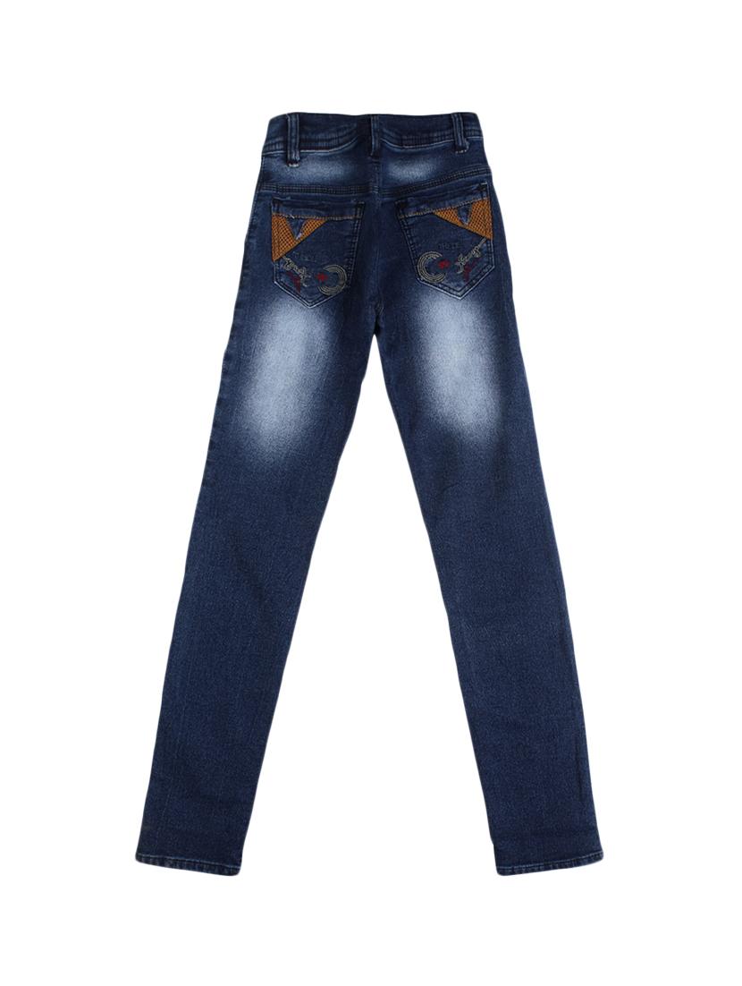 navy blue denim washed jeans - 15427006 - Zoom Image - 2