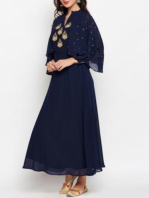 A-line flared sleeves kurta - 15427091 - Standard Image - 2