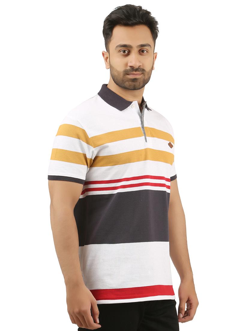 multi cotton blend polo tshirt - 15427299 - Zoom Image - 2