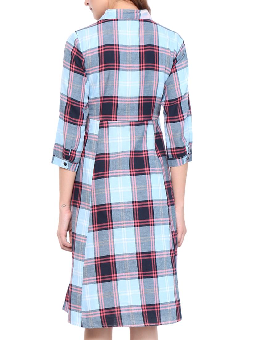 paid a-line shirt dress - 15427516 - Zoom Image - 2
