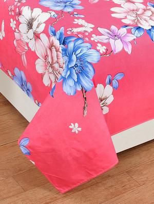 Cotton Double bedsheet with 2 pillow covers - 15427647 - Standard Image - 2