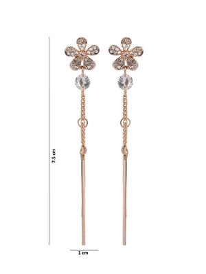 Gold Tone drop earrings - 15427772 - Standard Image - 5