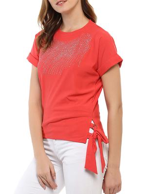 side tie up embellished top - 15427935 - Standard Image - 2