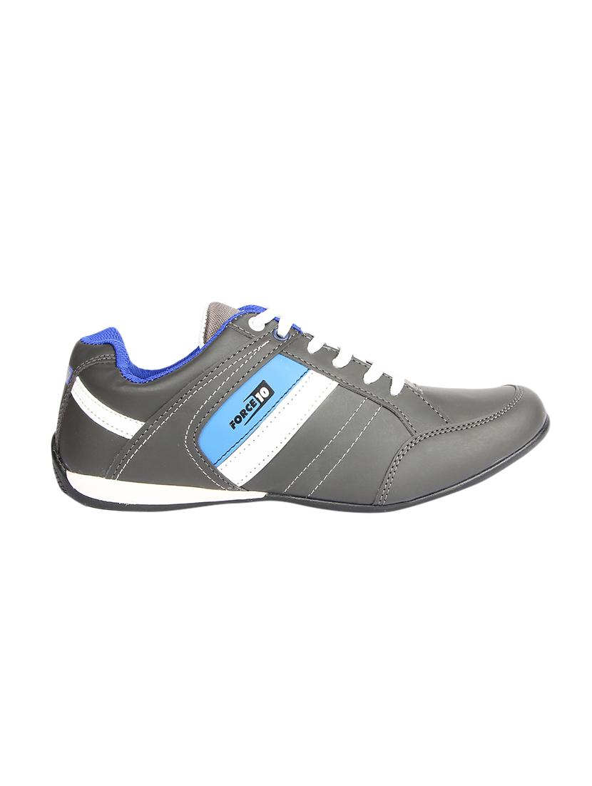grey leatherette sport shoes - 15428050 - Zoom Image - 2