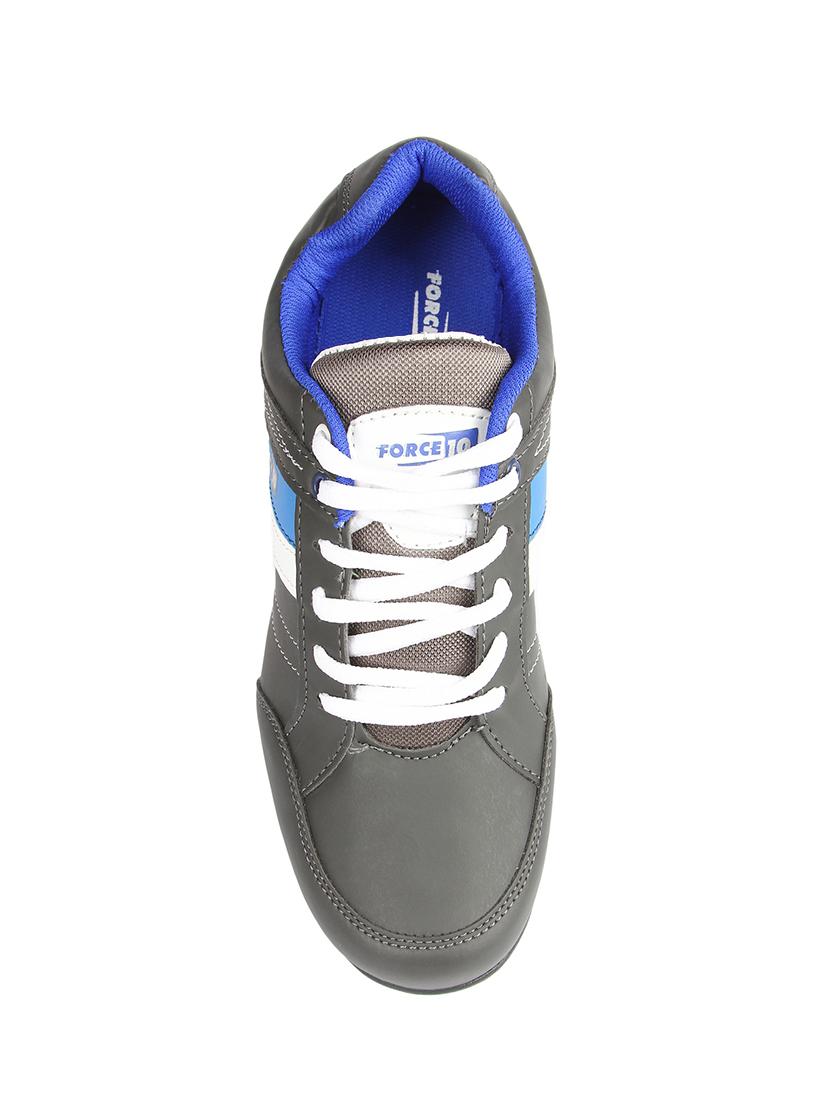 grey leatherette sport shoes - 15428050 - Zoom Image - 5
