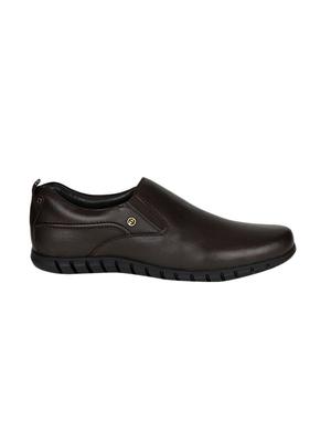 brown Leather formal slip ons - 15428063 - Standard Image - 2