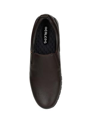 brown Leather formal slip ons - 15428063 - Standard Image - 5