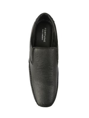black Leather formal slip ons - 15428069 - Standard Image - 5