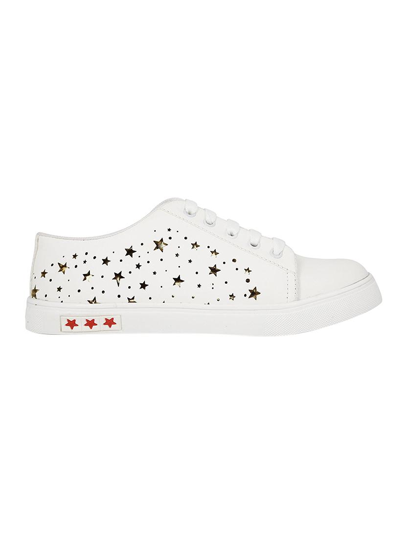 white lace-up sneakers - 15428902 - Zoom Image - 2