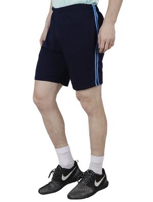 blue cotton blend shorts - 15429080 - Standard Image - 2