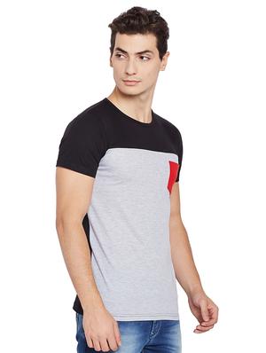 multi colored cotton blend pocket t-shirt - 15429090 - Standard Image - 2