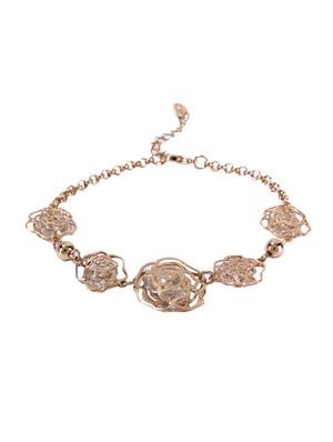 gold metal links bracelet - 15429157 - Standard Image - 2