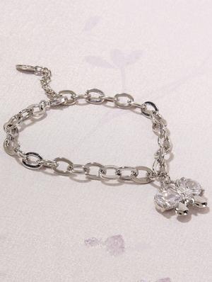 silver metal links bracelet - 15429160 - Standard Image - 2