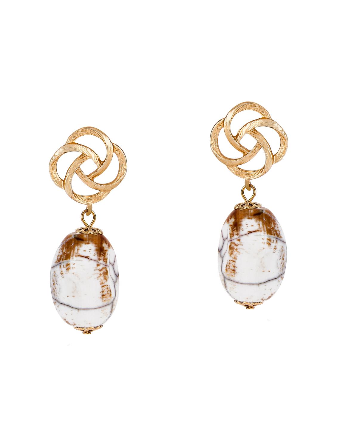 metal drop earrings - 15429246 - Zoom Image - 2