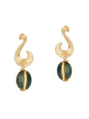 multi colored metal drop earrings - 15429249 - Standard Image - 2