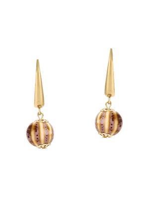 multi colored metal drop earrings - 15429252 - Standard Image - 2