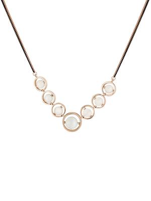 gold metal short necklace - 15429494 - Standard Image - 2
