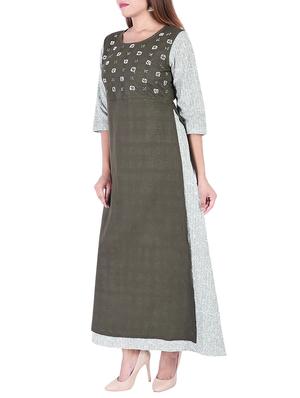 A-line printed kurta - 15429523 - Standard Image - 2