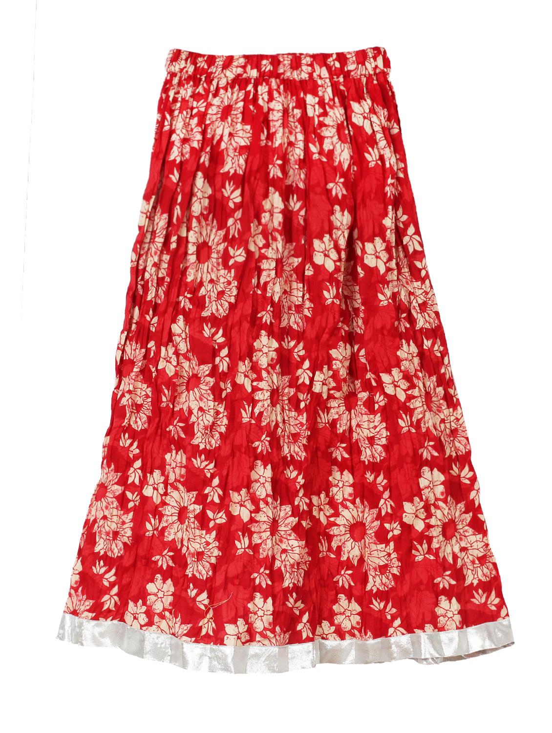 red cotton skirt - 15430196 - Zoom Image - 2